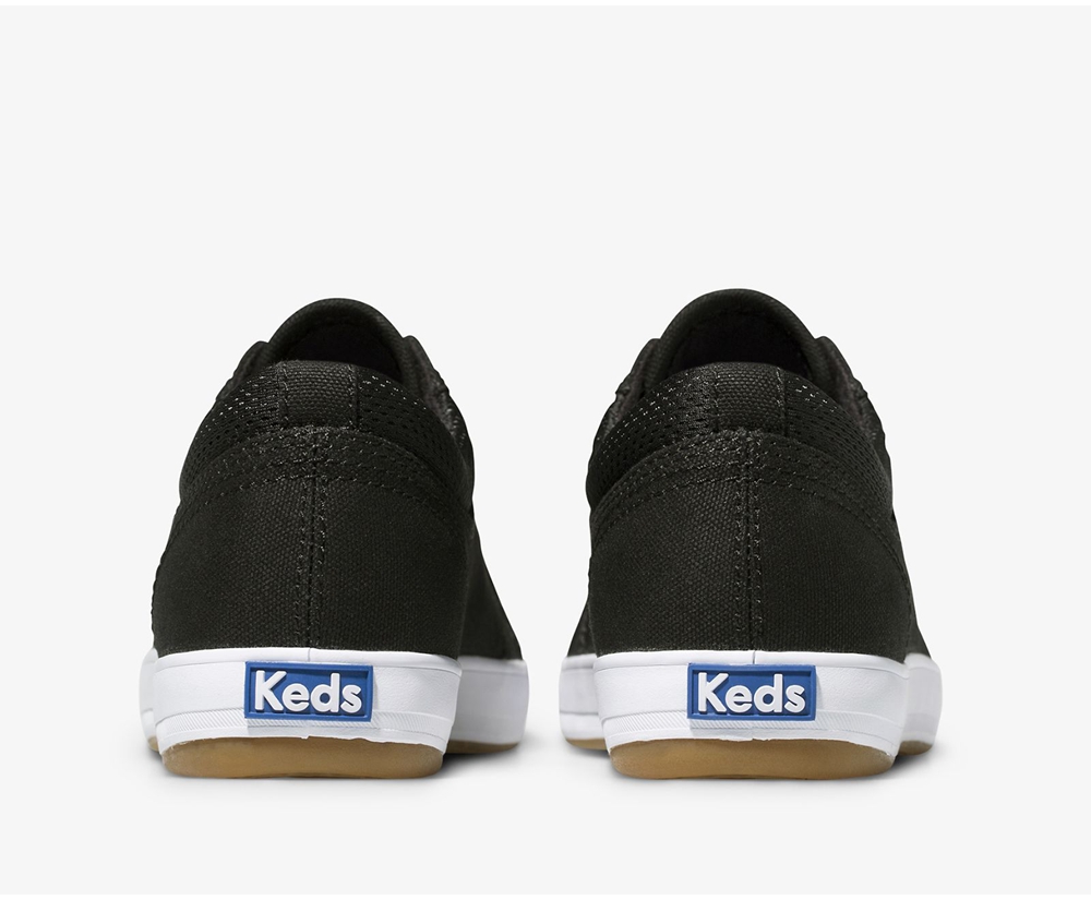 Womens Keds Sneakers - Center - Black - 8790-OWUQG